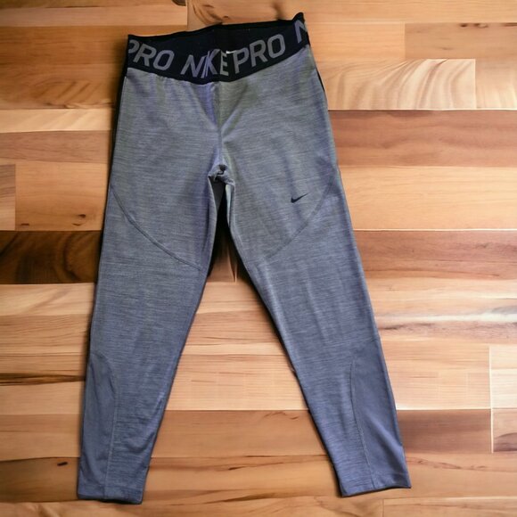 NWOT NIKE PRO TIGHT  (L) Gunsmoke/Heather/Black/Black - Picture 4 of 7
